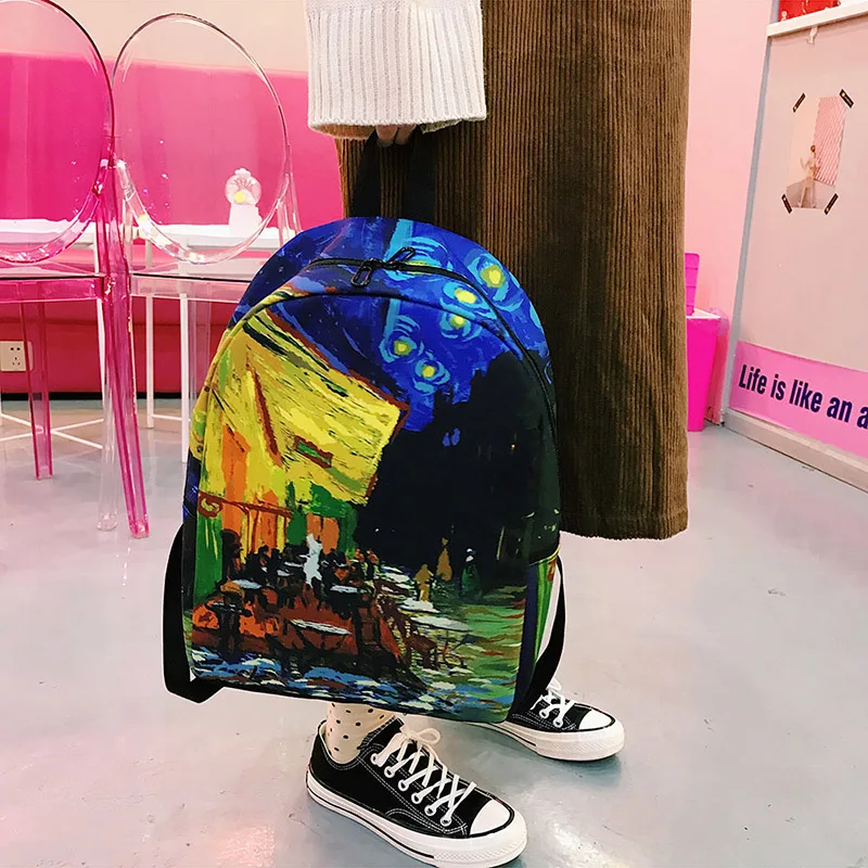 Menghuo Brand 2017 Daily Women Backpack for School Teenager Girls Boys Full Printed Nylon Travel Backpacks Casual Bags Mochilas (25)
