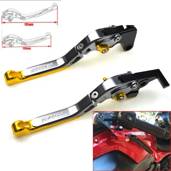 

Motorcycle CNC Adjustable Foldable brake Clutch Levers for Yamaha YZF R6 2005 2006 2007-2015 2016 with Logo(YZF R6)