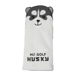 Прочный ПУ водонепроницаемый гольф клуб крышка сумка с милый рисунок собаки