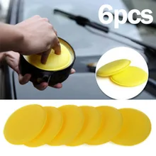 Высококачественная губка для мойки автомобиля 6 шт. полировка автомобиля полировка мягкий пенопласт, пенопласт Воск Аппликатор чистящие салфетки для протирки