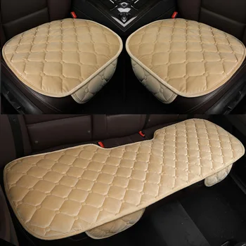 

Automobile Seat Cover Full Set Car Seat Cushion Protection Cover Non-slip Breathable Short Plush Keep Warm Pad Auto Accessoriery