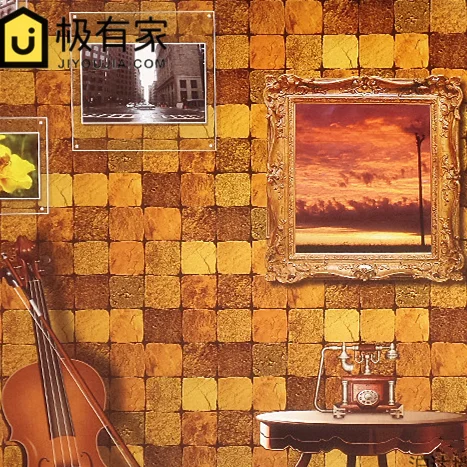 

Retro Old Gold Bronze Gold Silver Marble Pattern Wallpaper KTV Bar Hotel Living Room Bedroom Wallpaper