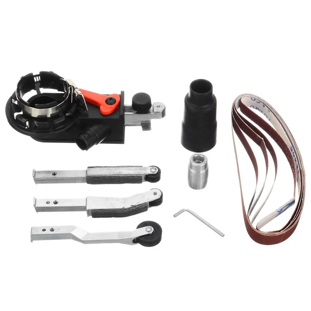 

Sander Machine Sanding Belt Adapter Head Convert M10 With Sanding Belts For 4" Electric Angle Grinder Woodworking Polishing Tool