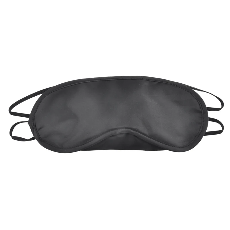 

Black Eye Mask Shade Nap Cover Blindfold Mask for Sleeping Travel Soft Polyester Mask