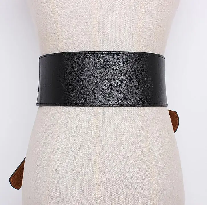Women's runway fashion pu leather Cummerbunds female Dress Corsets Waistband Belts decoration wide belt R1649