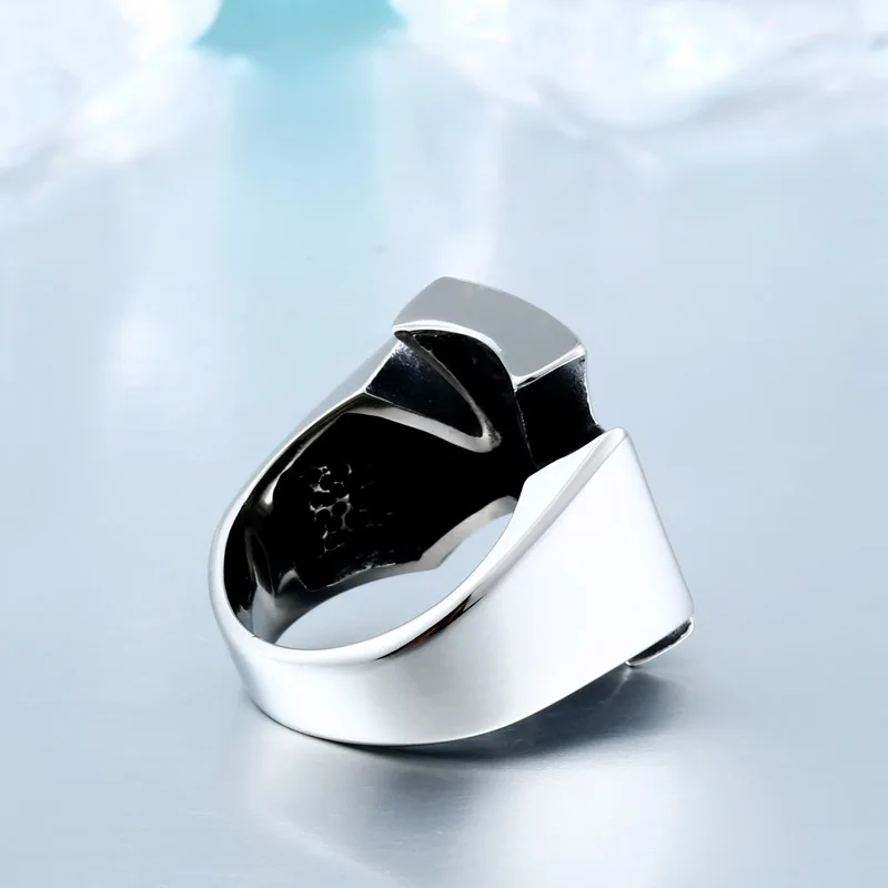 BEIER Old style Unisex Black Sureface For Woman And Man Stainless Steel Gothic Punk Cross Finger Ring Gift Jewelry BR8-505