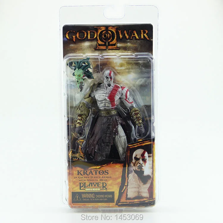 God of War 1 шт. 7," NECA God of War Кратос из золотого флиса Броня с головой Медузы ПВХ фигурка коллекция# GOW002