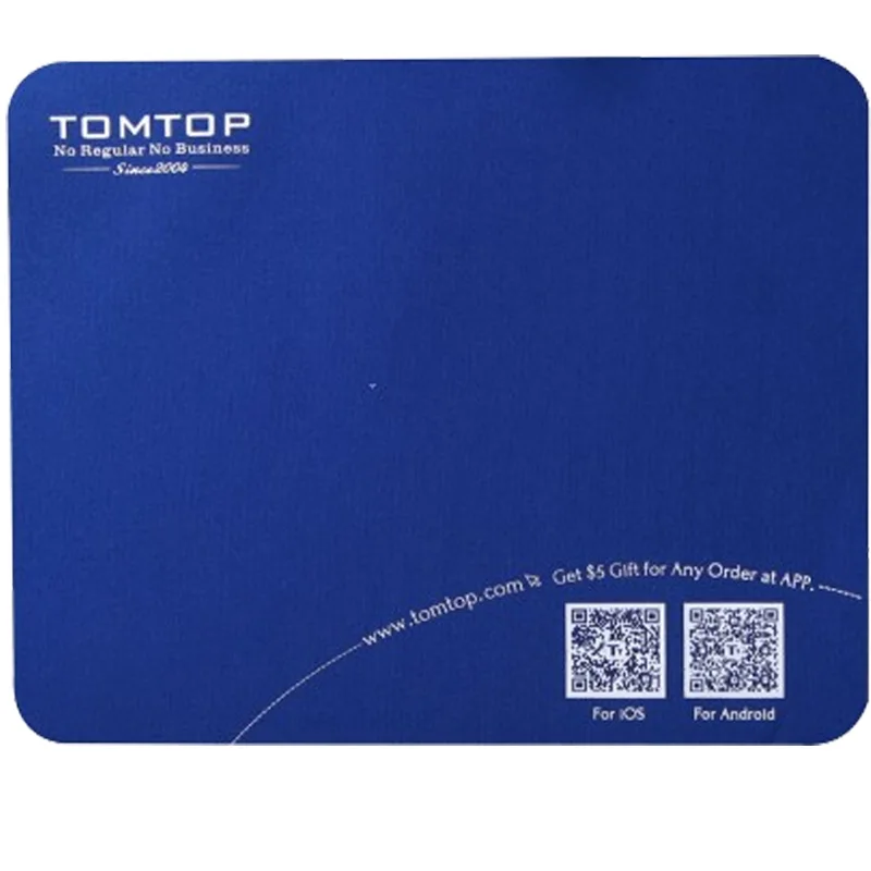 

Promotion!!! Super Soft Mouse Pad Mat with TOMTOP Logo Mouse Pads Computer Peripherals Top Quality Wholesale Retail Wholesale