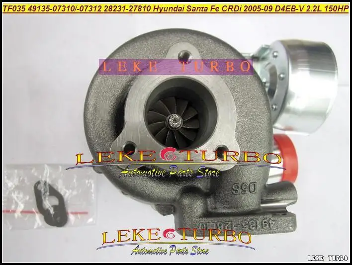 TF035 28231-27810 49135-07312 49135-07311 49135-07310 Turbocharger HYUNDAI Santa Fe CRDi 2005-2009 D4EB-V 2.2L 150HP (2)