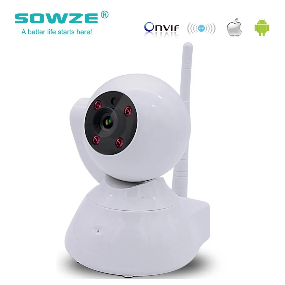 

SOWZE Security IP Camera Wifi Megapixel H.264 Wireless PT ONVIF 960P Night Vision CCTV Home Security Camera Baby monitor