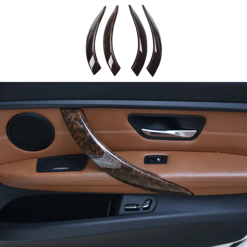 Cubiertas De Fibra De Carbono ABS Para Manija De Puerta BMW Serie 3 E90 E91 (2004-2012) - 6 Piezas