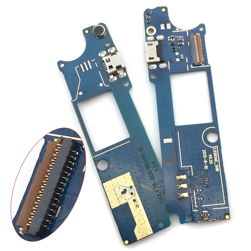 

New Tesed For wiko pulp fab 4g Dock Connector Charging Port Flex Cable USB Connector Charger Board Repair Parts