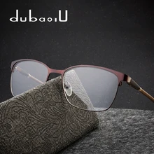 Очки с оправой из сплава рамка брендовая дизайнерская оптическая компьютерная прозрачные рецептурные оправы очков для близорукости для женщин узкая граница# HQ08-30