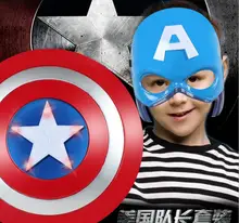 2016 Super Hero Alliance The Avenger Captain America Shield Helmet Cosplay for Kids Toy Action Figure Model Plastic Escudo