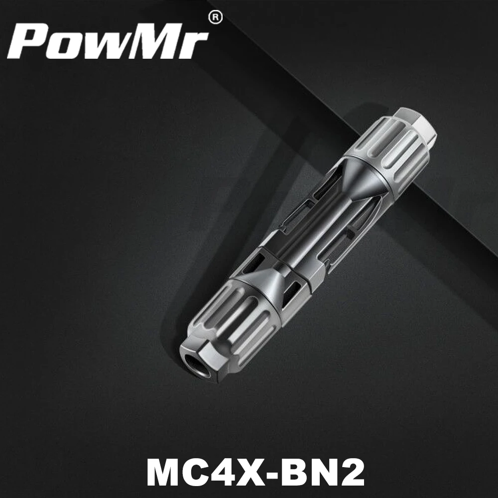 

One Pair Male and Female MC4 Solar Panel Connector for Solar Cable Suitable Cable Cross Sections 2.5mm2~6.0mm2 MC4X-BN2 IP67