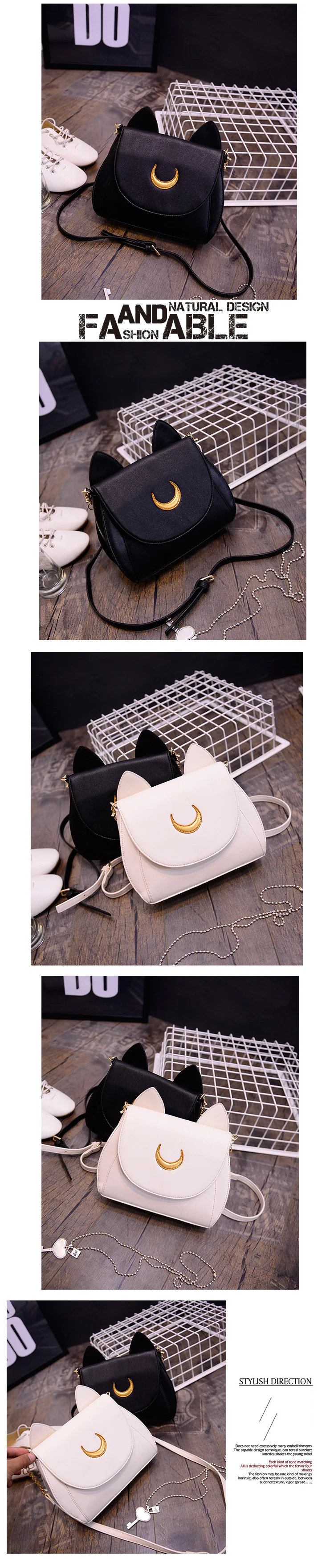 Sailor Moon - Luna and Artemis Themed Handbags (2 Designs)