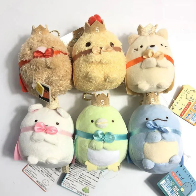 1 шт. Kawaii Sumikko Gurashi углу существо милые кошки и динозавра медведь пингвин плюшевые игрушки Японии известный аниме брелок кулон подарок