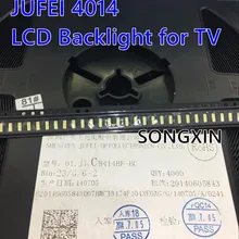 JUFEI 4014 светодиодный 500 шт. светодиоды средней мощности подсветки 0,5 Вт 3 в 4014 холодный белый ЖК-подсветка для ТВ-телевизора применение 01. JT.CB414BF-BC