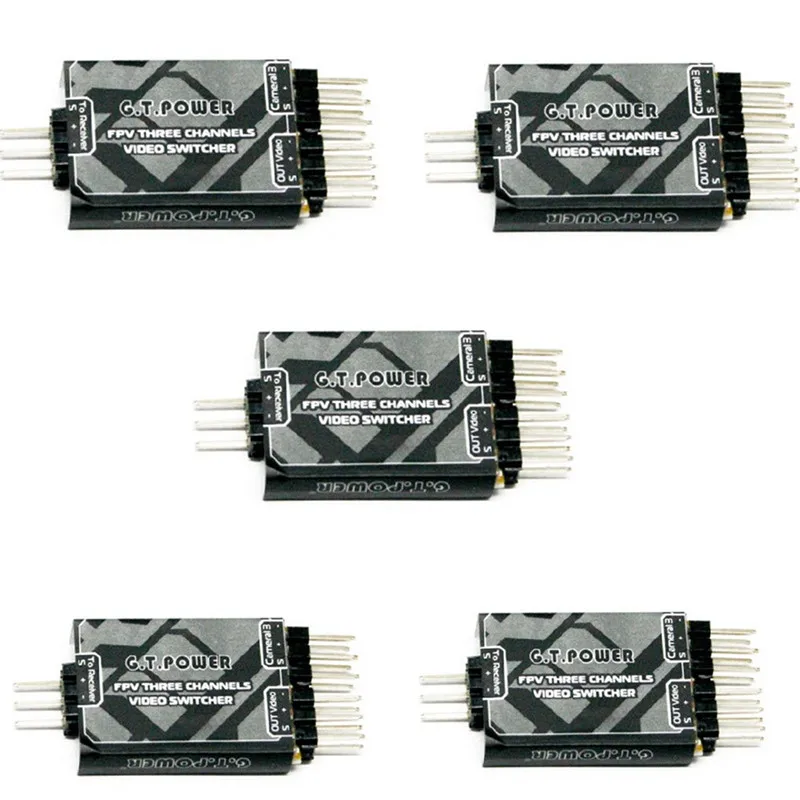 

3 PCS/5 PCS G.T.POWER 3 Channel Video Switcher Module 3 way Video Switch Unit for FPV Camera