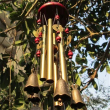 Campanas de viento para Salón al aire libre, campanas de tubos de jardín, campanas de cobre, decoración de hogar para colgar en la pared, campanas de viento decorativas