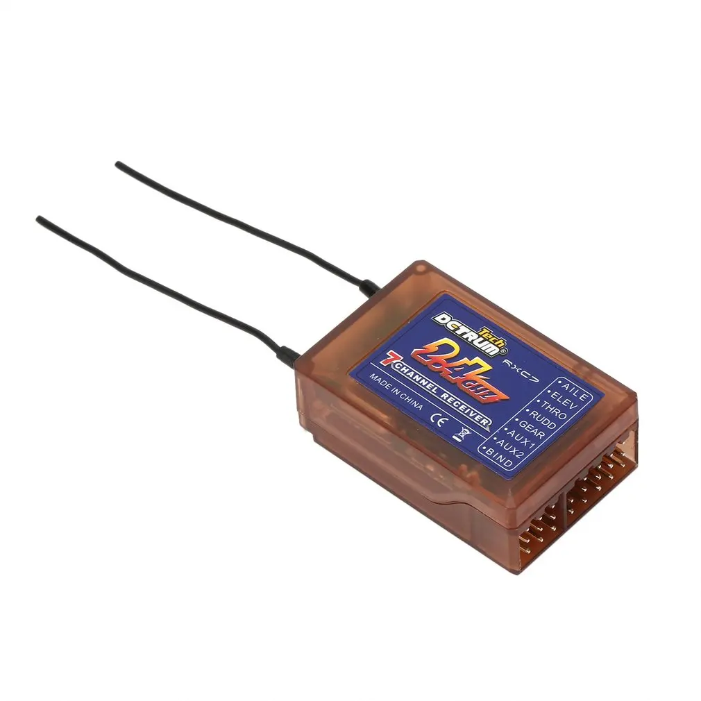 

Detrum RXC7 2.4G 7CH 7-Channel PWM RX RC Receiver DTM-R001 for Detrum 2.4G Gavin-6C Transmitter Model Spare Parts RC Toys Hobby