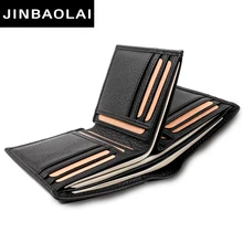 Черный кошелек для мужчин из натуральной кожи, мужские кошельки, тонкий мужской кошелек, держатель для карт из воловьей кожи, мягкие мини-кошельки, роскошный дизайн, кошелек для мужчин