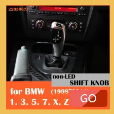 В продаже Подержанный незначительные дефекты поверхности светодиодный рычаг переключения передач для LHD левого рулевого управления E90 E92 серебристый(17