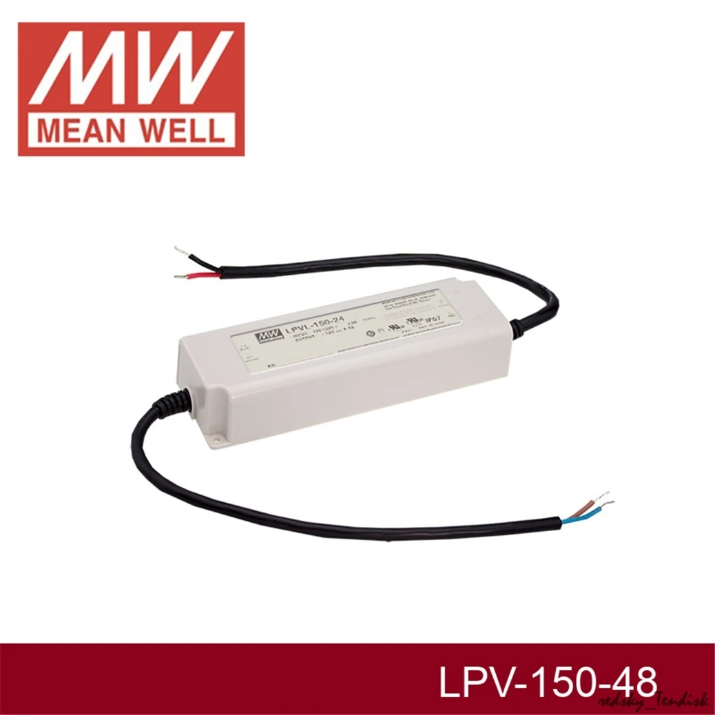 1 шт. в упаковке) Meanwell 150 Вт IP67 водонепроницаемый Питание LPV-150-24V LPVL-150-12V 15V 36V 48V 8A 10A DC Дисплей светодиодный светильник полоса монитор