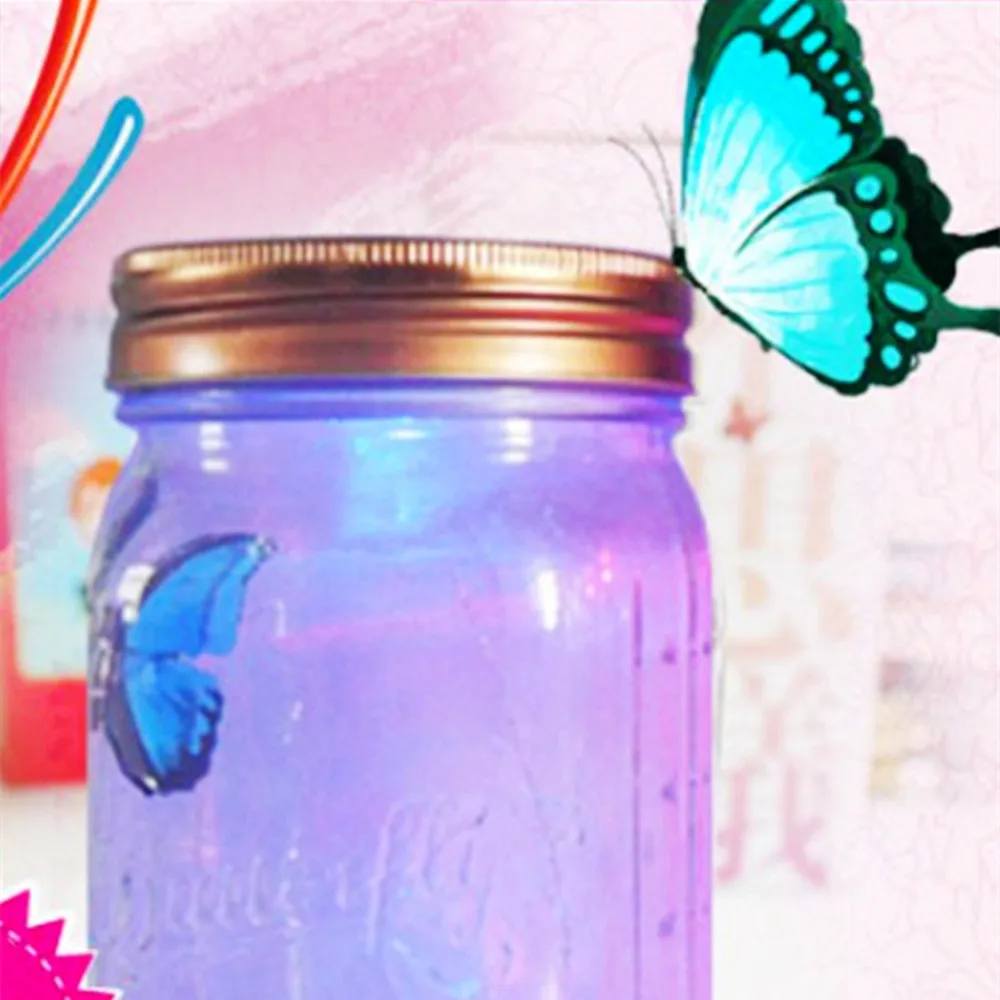 Butterfly in A Jar LED Lamp Butterfly Jar Electronic Butterfly in A Jar Romantic 
