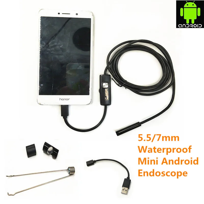 Водонепроницаемый светодиодный мини-камера USB эндоскоп провод змеиная трубка инспекционный бороскоп для Android смартфон ПК камера