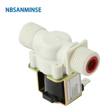 

NBSANMINSE SMPDJ-23 Material PAA6 Water solenoid vavle G1/2 Inch DC12V Water dispenser Washing machines Dishwashers