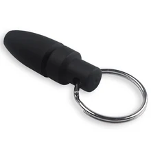 Com anel chave clipe de borracha portátil fresco gadgets acessórios lâmina corrente draw buraco bolso charuto soco cortador