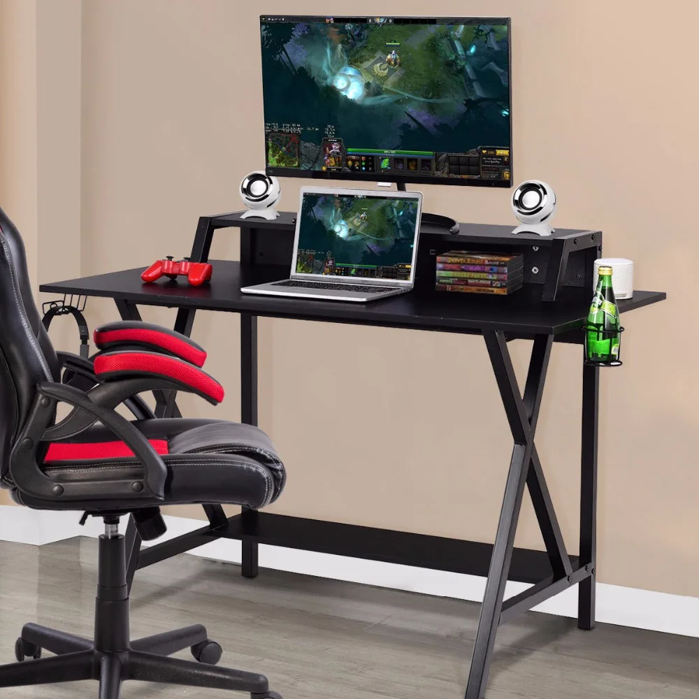 Giantex Gaming Desk All In One Professional Gamer Desk Cup