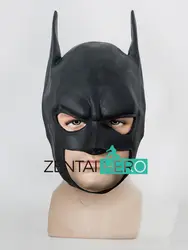 Бесплатная доставка взрослый Бэтмен латекс полная маска Темный рыцарь: возвращение Бэтмен капюшон MK503