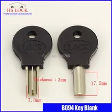 Короткие Малый yuanzi ключ от двери пустой гражданской ключ пустой костюм для вертикального ключевых резки ключи эмбрион B094