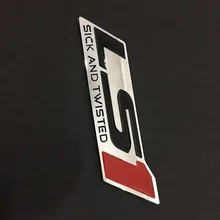 Хром красный LS1, логотипы марок машин, подходит для автомобиля Fender багажник Даш-болезни и витой красно-100 шт