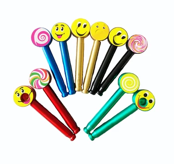 

Lollipop Metal Pipe Portable Creative Smoking Pipe Smile Tobacco Pipes Gifts Narguile Grinder Smoke Random Delivery