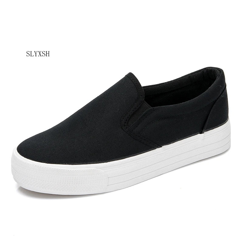 

SLYXSH Canvas Shoes Hot Sale 2018 Fashion Women Footwear Height Increase Girl Female Comfort shoes