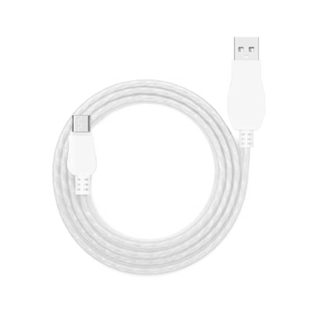 Горячая USB кабель type C 8 PIN Светодиодный светящийся зарядный кабель Данные синхронизировать мобильный телефон кабели usb зарядный шнур - Тип штекера: White