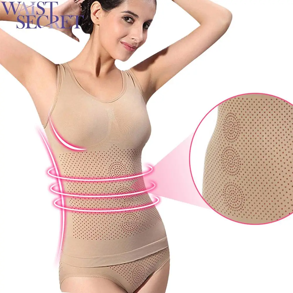 

WAIST SECRET Tourmaline Far Nfrared Magnetic Therapy Corset Functional Female Vest Seamless Top Shaping Functional Underwear