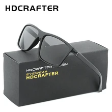 HDCRAFTER, поляризационные солнцезащитные очки, мужские, для вождения, солнцезащитные очки для мужчин, UV400, модные, Ретро стиль, квадратные, солнцезащитные очки