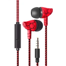 Universal 3.5mm Wired Headset In-Ear HIFI Oortelefoon Dual Dynamische Driver Hoofd telefoon Super Bass Stereo Headset Met Microfoon A30(China)