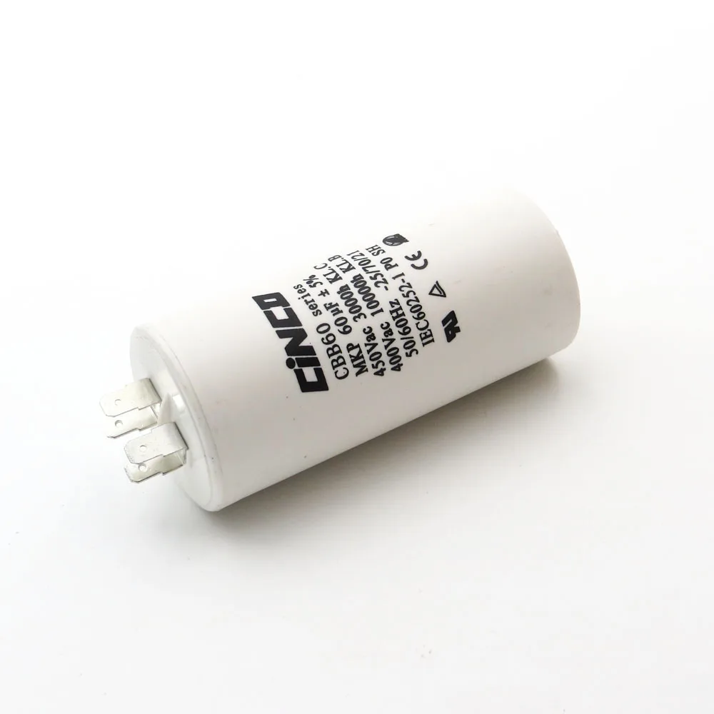 

CBB60 Motor Run Capacitors 60 uF 400 450 V 4pins SH DB Polypropylene Film Ac Water Pump electrical engine mfd mf VAC Volt