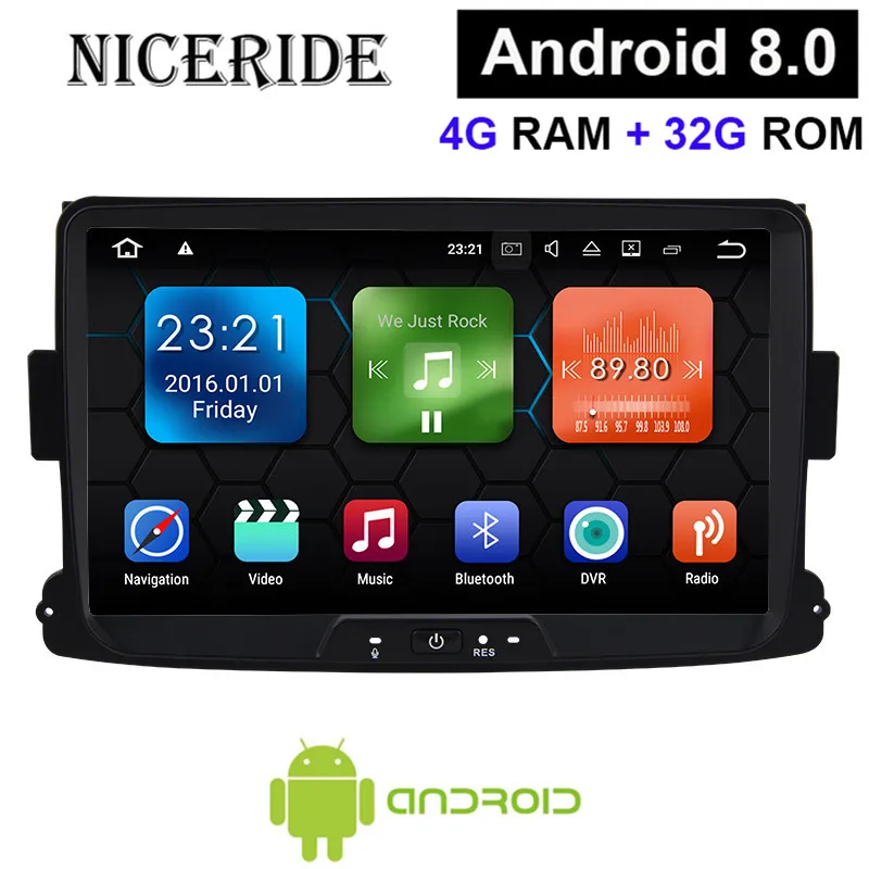 Touch Screen Android 8 0 Octa Core 4gb Gps Navigator Radio