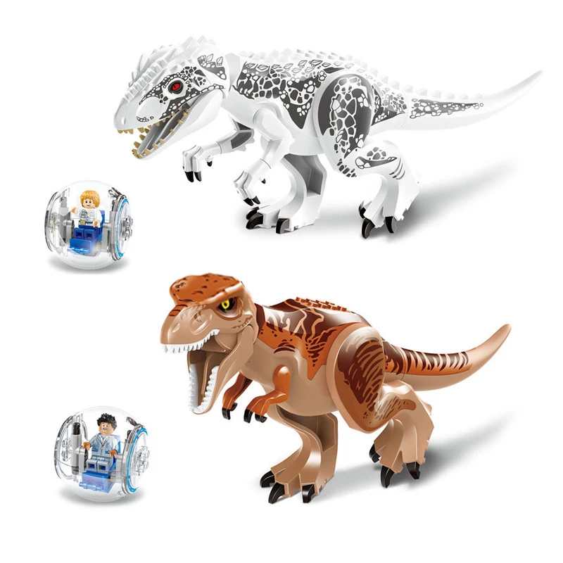 Legoings jurassic World Park Dinosaur world Figures Tyrannosaurs Rex Building Blocks baby Toys For Children Marvel BKX32