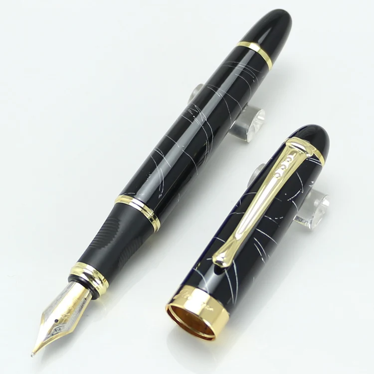 JINHAO X450 Высокое качество со средним наконечником чернильный картридж Сталь фиолетовый перьевая ручка для офисные принадлежности, школьные принадлежности - Цвет: Fountain pen 5