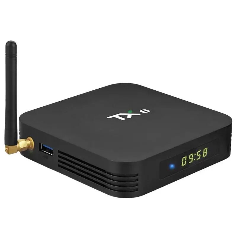TX6 2+16/4+32/4+64G Smart TV Box Dual 2.4G WiFi Bluetooth Home Set Top Box Allwinner H6 Android 9.0 Quad Core EU/US/UK Plug