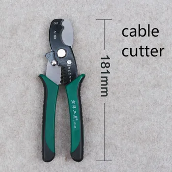 

8 Inch Cable Pliers Wire Cut Multifunctional Cutters Combo Peeling Stripping Stripper Cable cutter