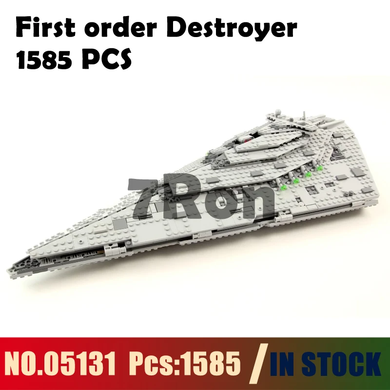 

Model building toys hobbies 05131 First order Destroyer Compatible With Star Wars Blocks 75190 Educational DIY Bricks