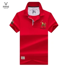 Hollirtiger, поло, мужская рубашка с мультяшной вышивкой, Мужская одежда, хлопок, черный, белый, красный, Джерси